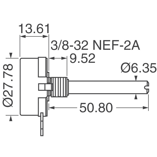 RV4NAYSJ253A Precision Electronics Corporation  Rotary Potentiometers Rheostats